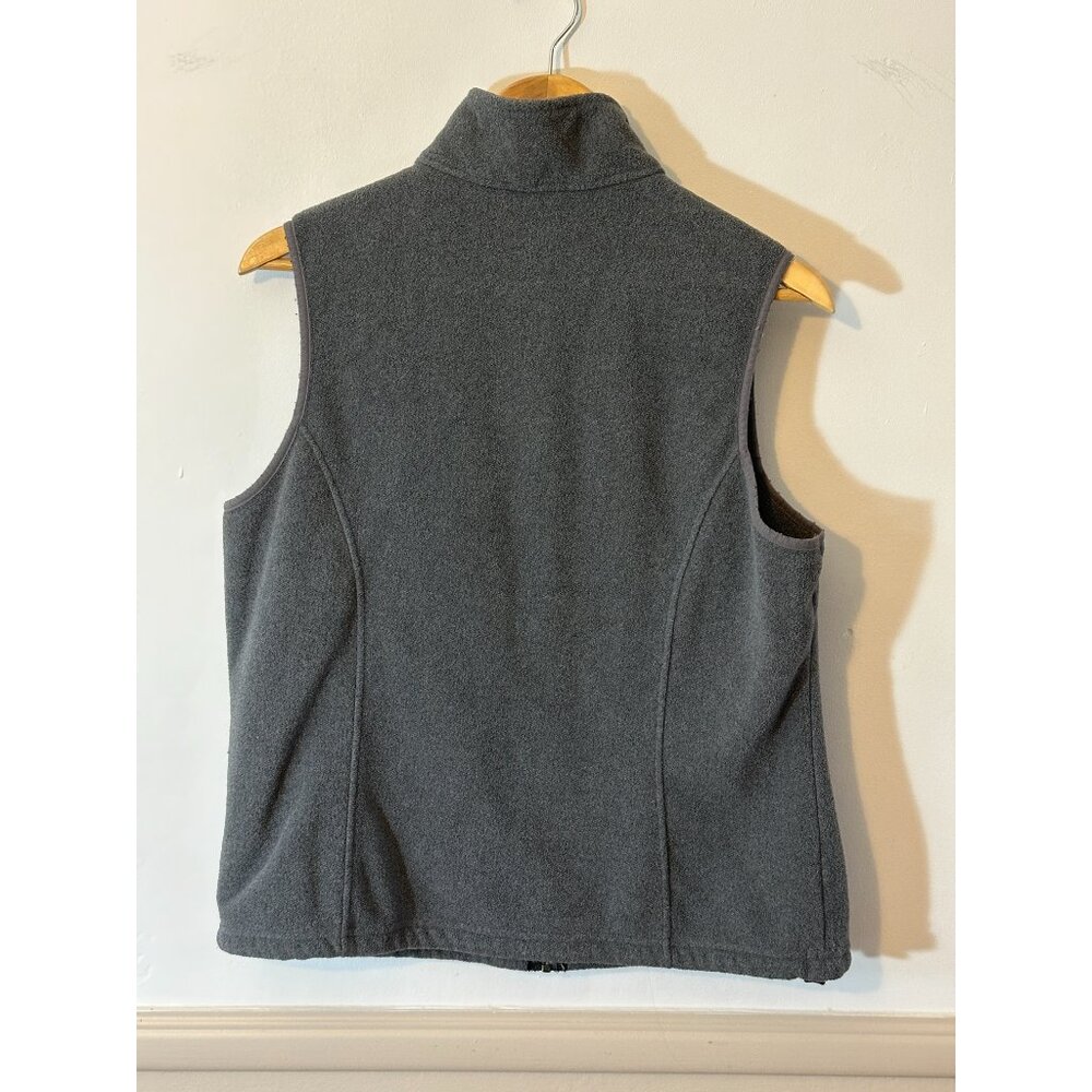 L.L.Bean Women's Mountain Classic Fleece Vest Gray Size Large - Cozy! - Picture 2 of 8